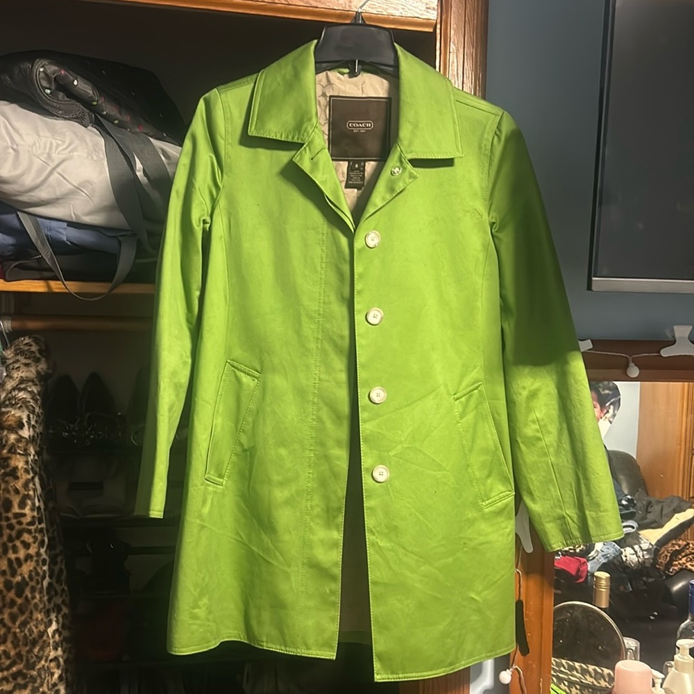 Coach Apple Green Coat